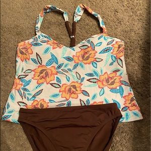 Anne Cole 2 piece Tanakini swimsuit